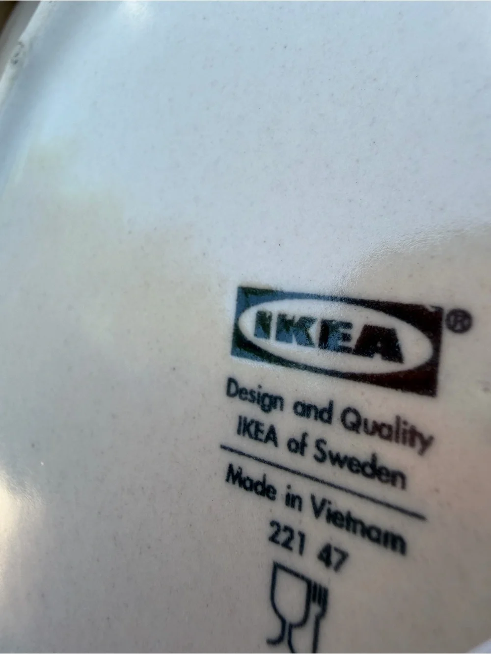 2017 IKEA JASSA Blue Splatter Stoneware Dinner Plates by Piet Hein Eek set of 6.